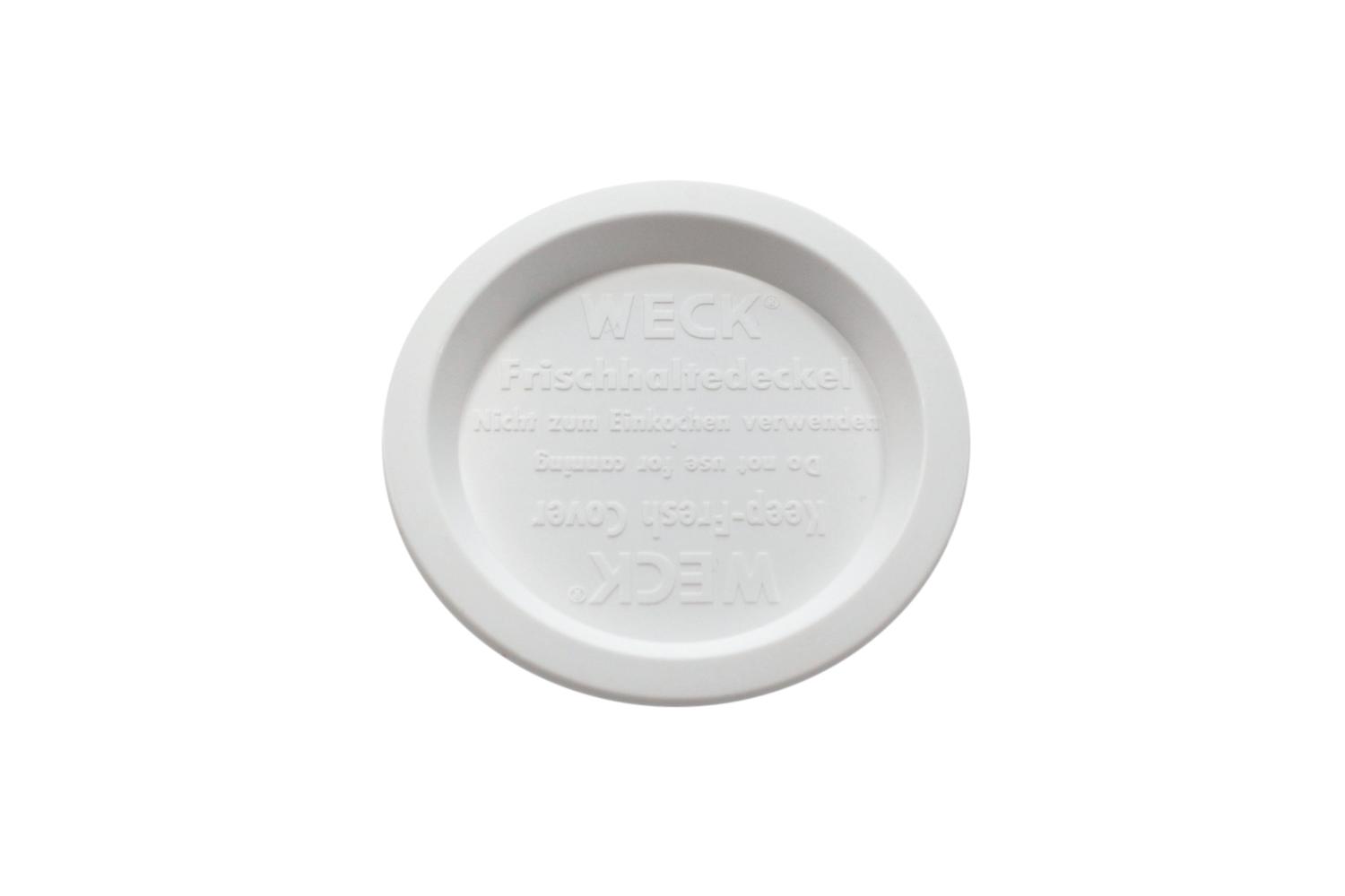 WECK Frischhaltedeckel Ø80mm weiß Kunststoff, für Rundrandgläser weiß Ø 80 mm