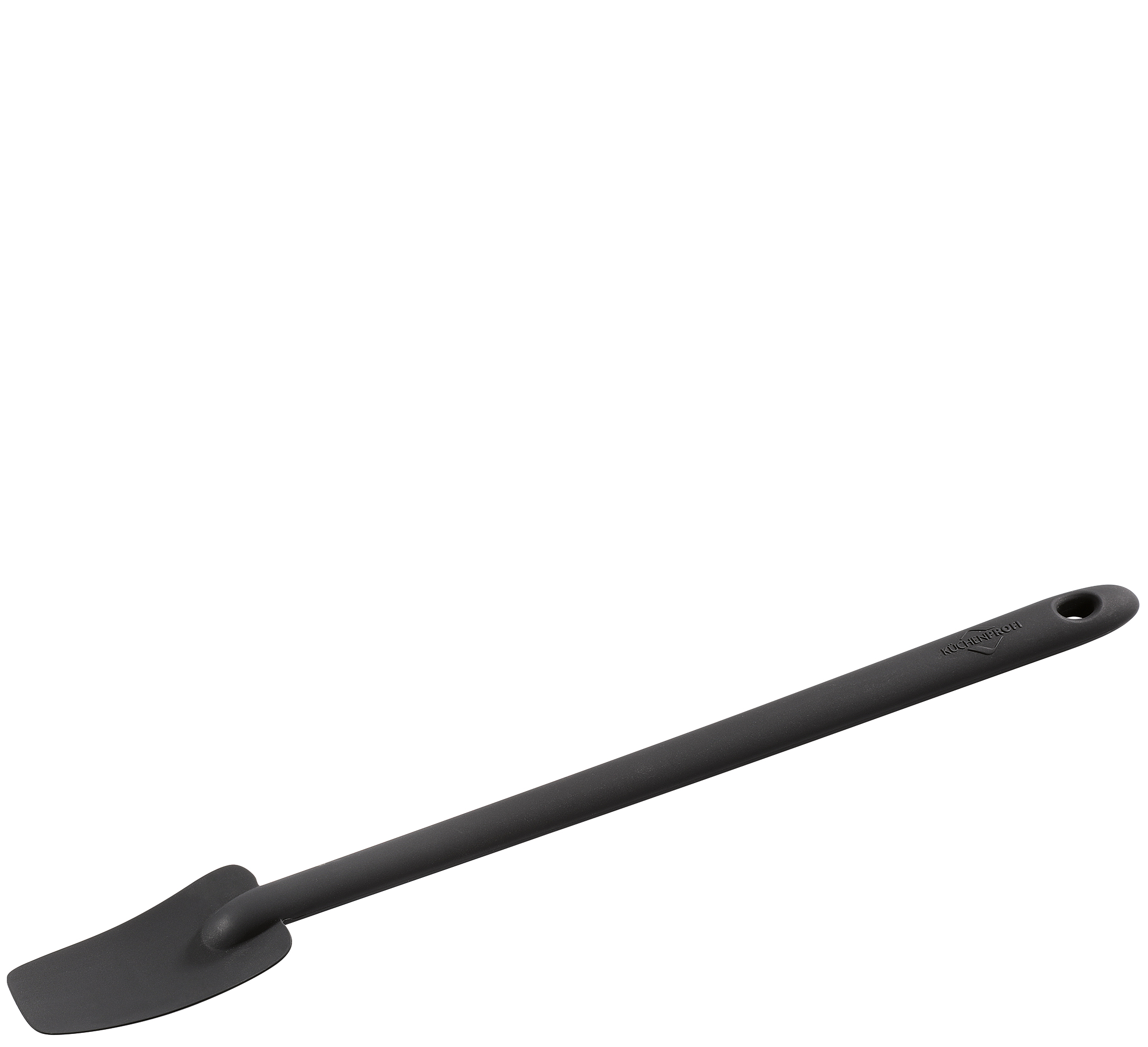 Restelöffel, schwarz mit Stahlkern Silikon, hitzebeständig bis 270 Grad