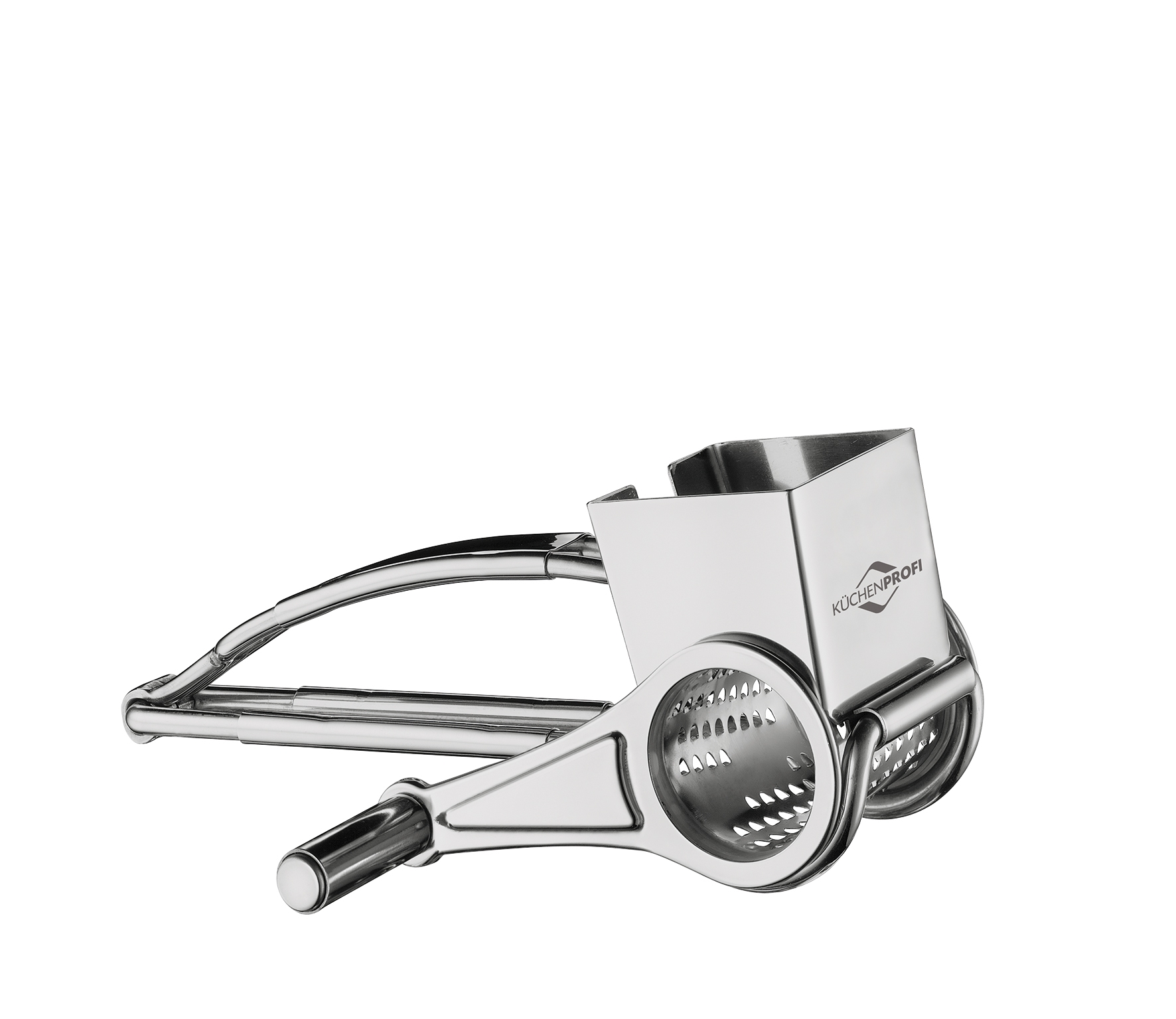 Käsereibe Edelstahl  für Pizza, Pasta, Gratin + einfache Bedienung 