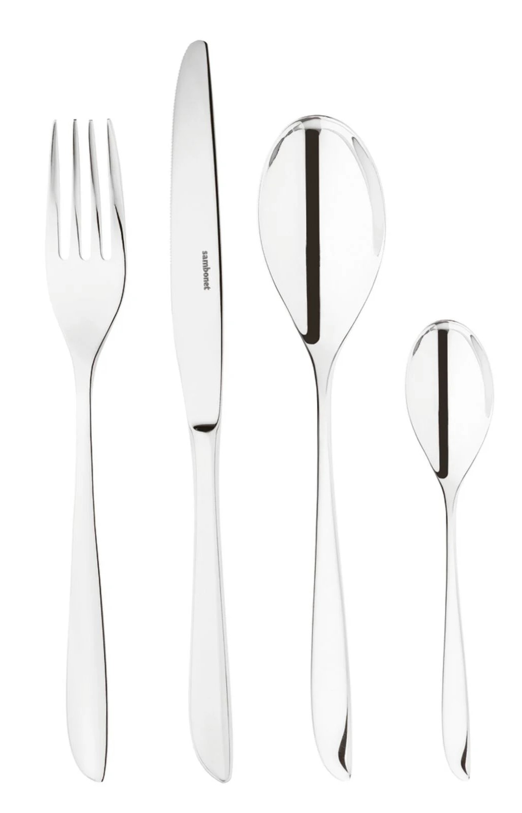 Besteck LEAF 24 teilig für 6 Personen Edelstahl rostfrei spülmaschinengeeignet