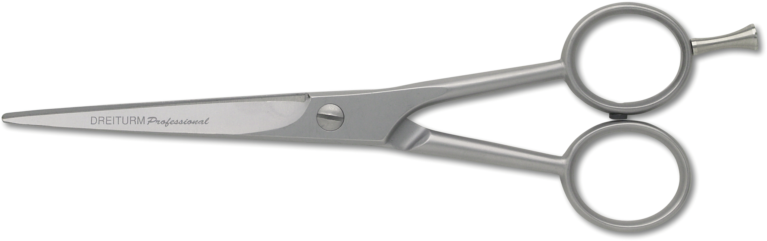 Haarschere 6 Zoll 15,5cm Microzahnung Gewerbe rund rostfrei matt 