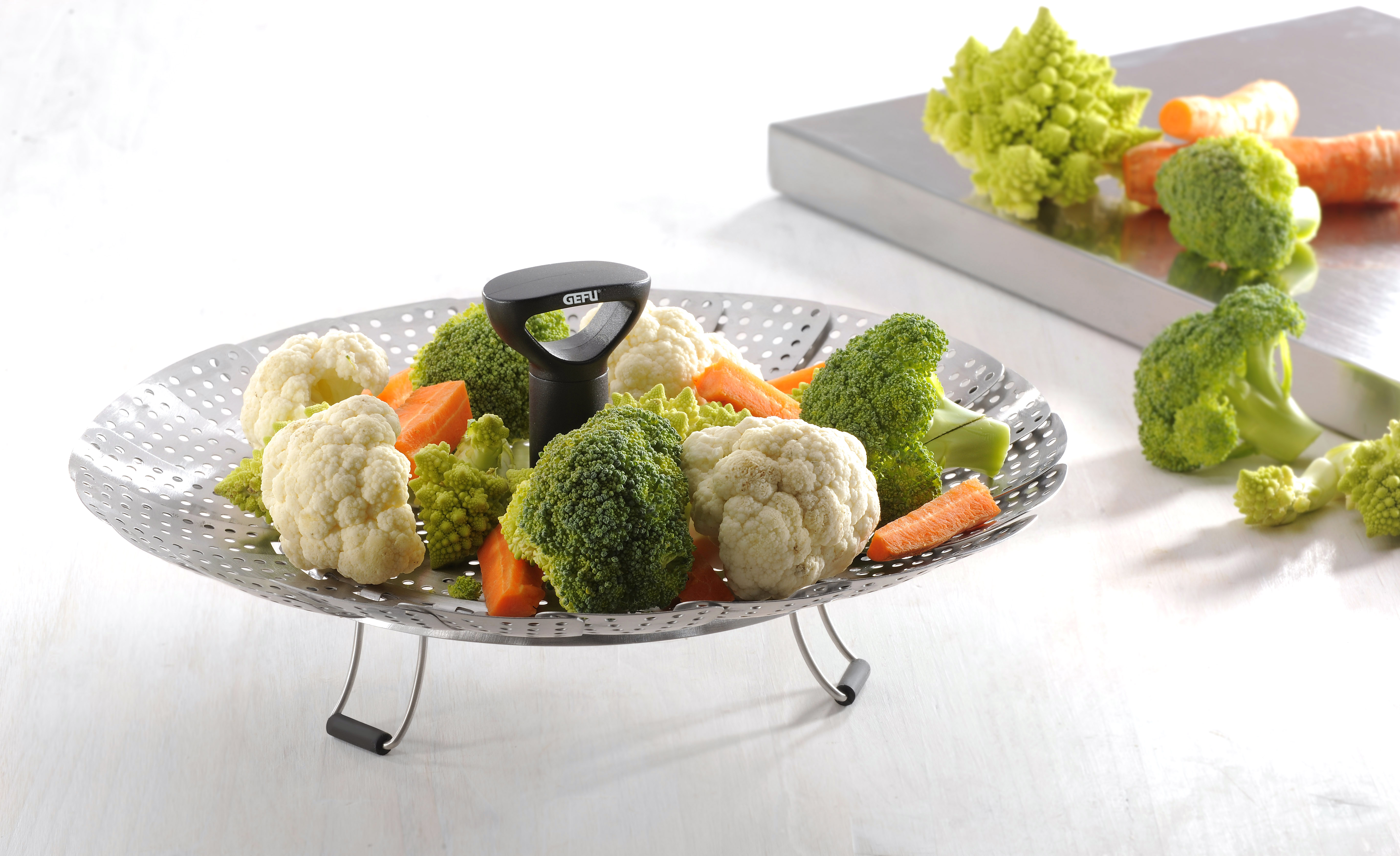 Dünsteinsatz VITALA für Töpfe mit Ø 18-27 cm klappbare Füße verhindern das Verkratzen d.Topfes