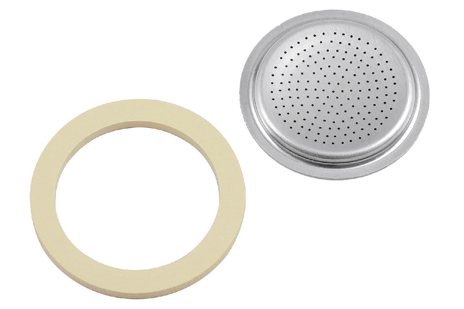 3 Dichtungringe 1 Filter für 3/4 Tassen Bialetti
