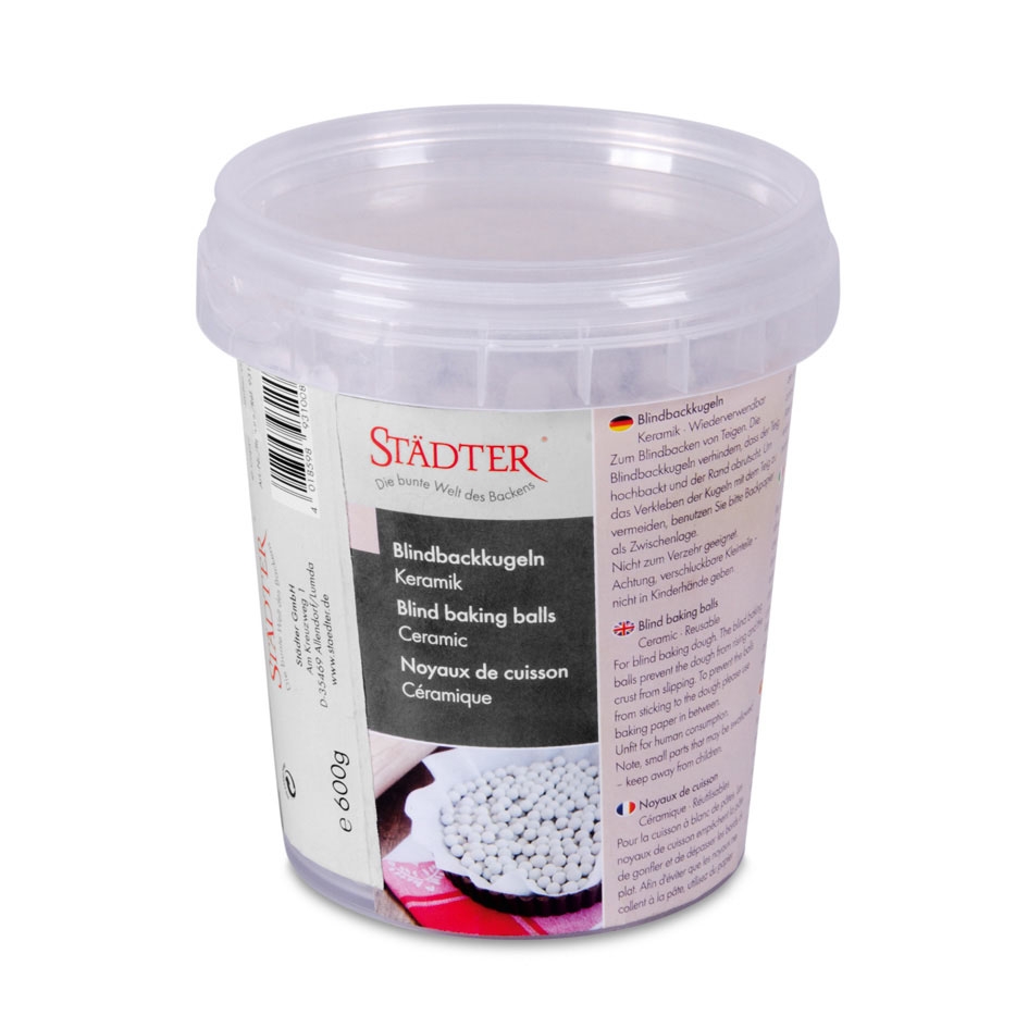 Blindbackkugeln aus Keramik Keramik Farbe: Weiß Füllmenge: 600 g  