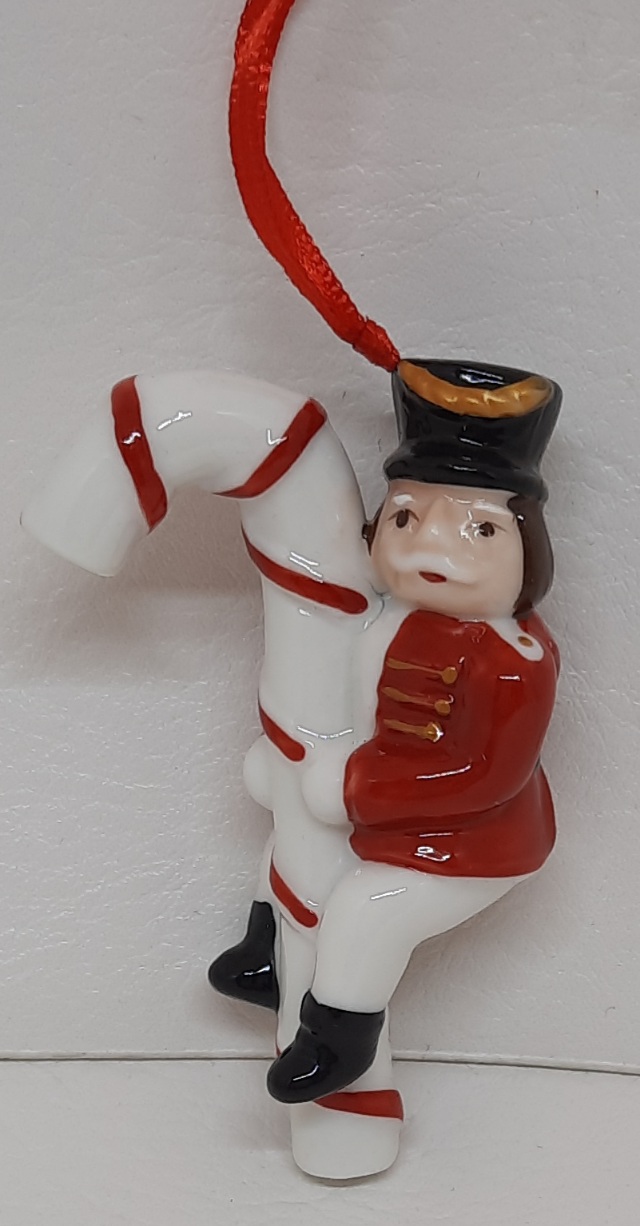 Ornamente Zuckerstange Soldat Weihnachten Porzellan