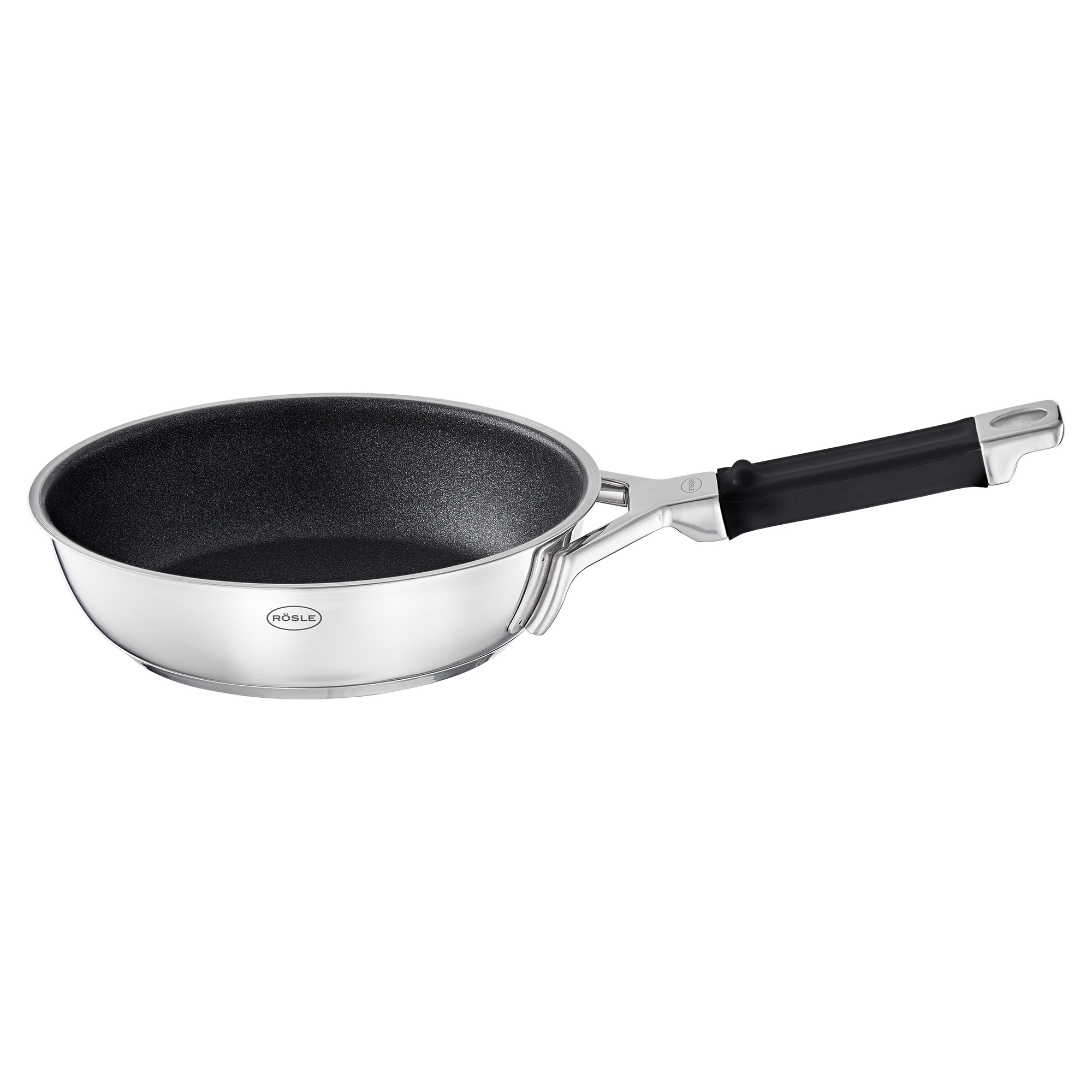 Bratpfanne Ø 20 cm SILENCE PRO Edelstahl,ProResist  Elektro, Keramik, Gas, Induktion und Backofen