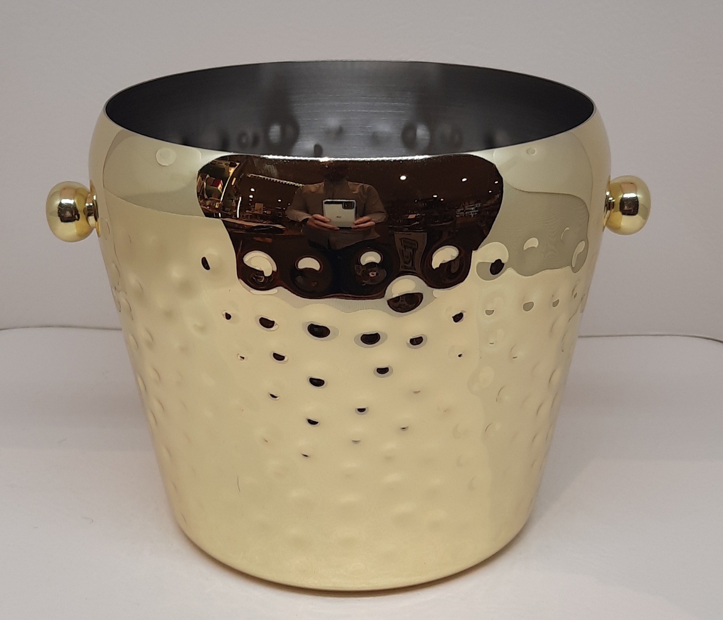 Eisbehälter 2l Edelstahl/PVD gold 