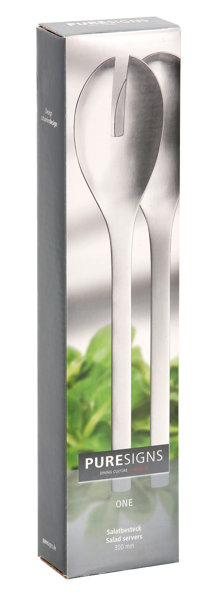 Salatbesteck ONE EXTRA matt 30cm mattierter Edelstahl 18/10 