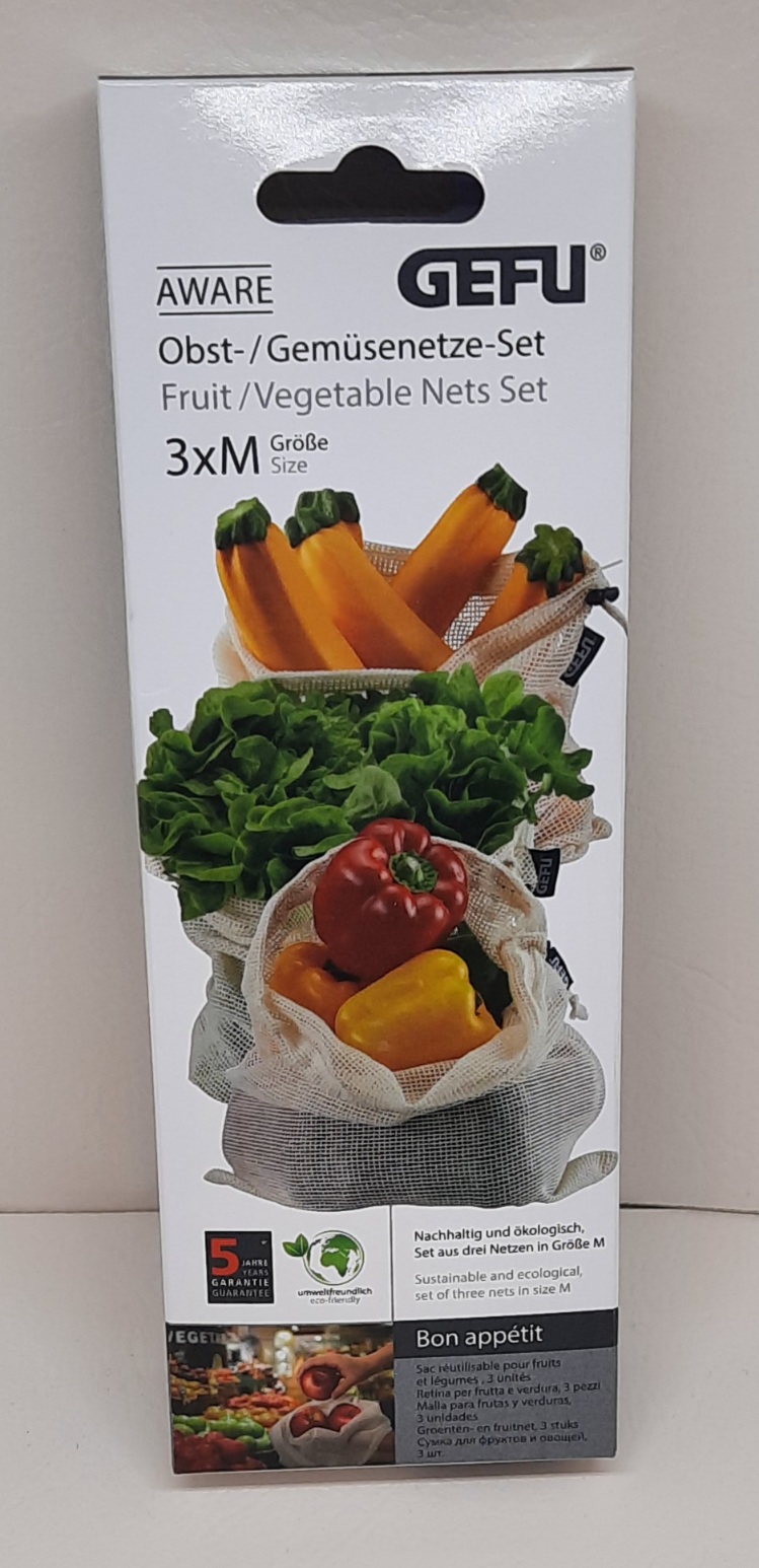 Obst- und Gemüsenetz AWARE, 3-teilig 19 x 30 cm / 29 x 33 cm / 29 x 44 cm