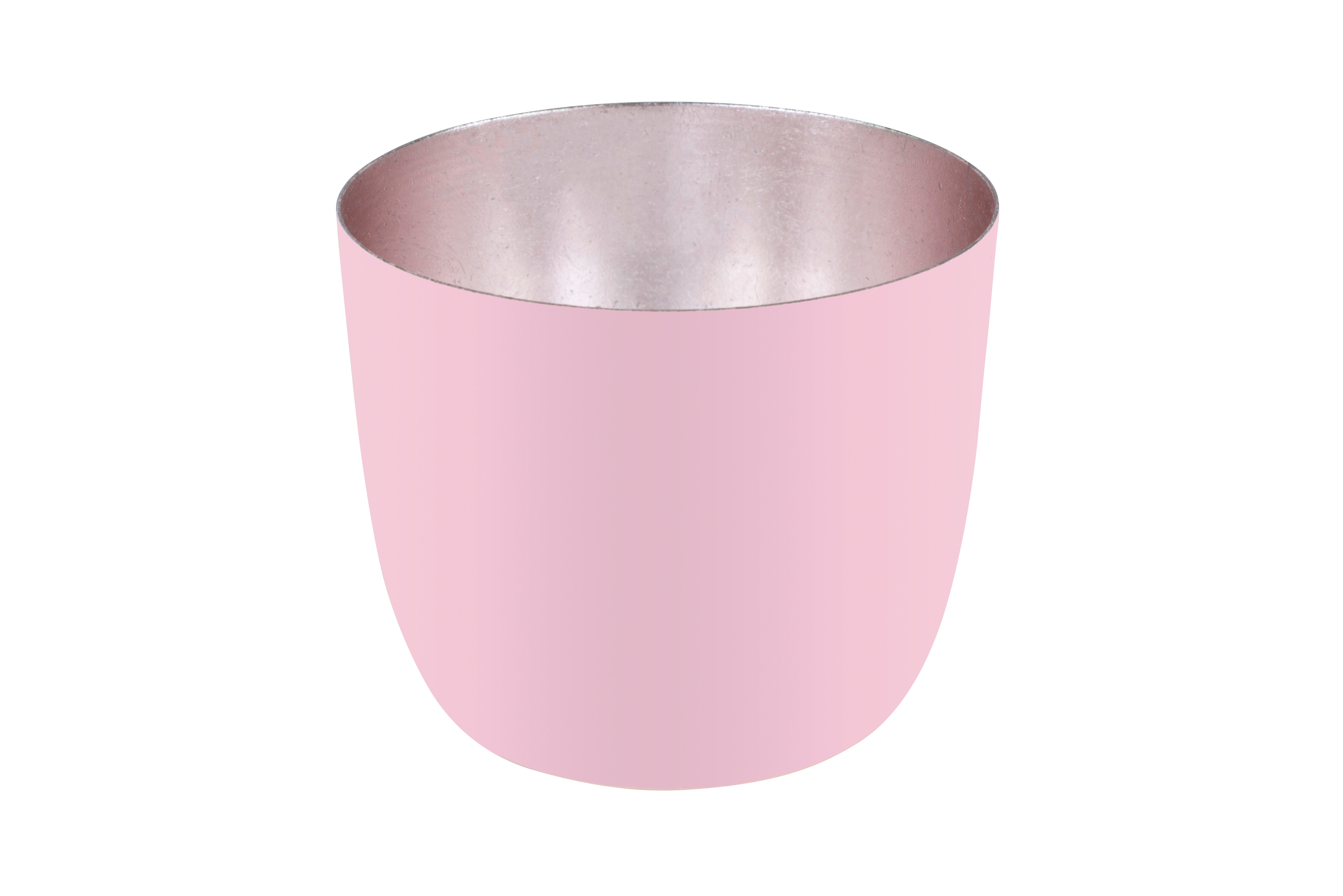 Madras, Windlicht, M, Mahagony Rose matt/rosé gold H8,5cm, D10cm 