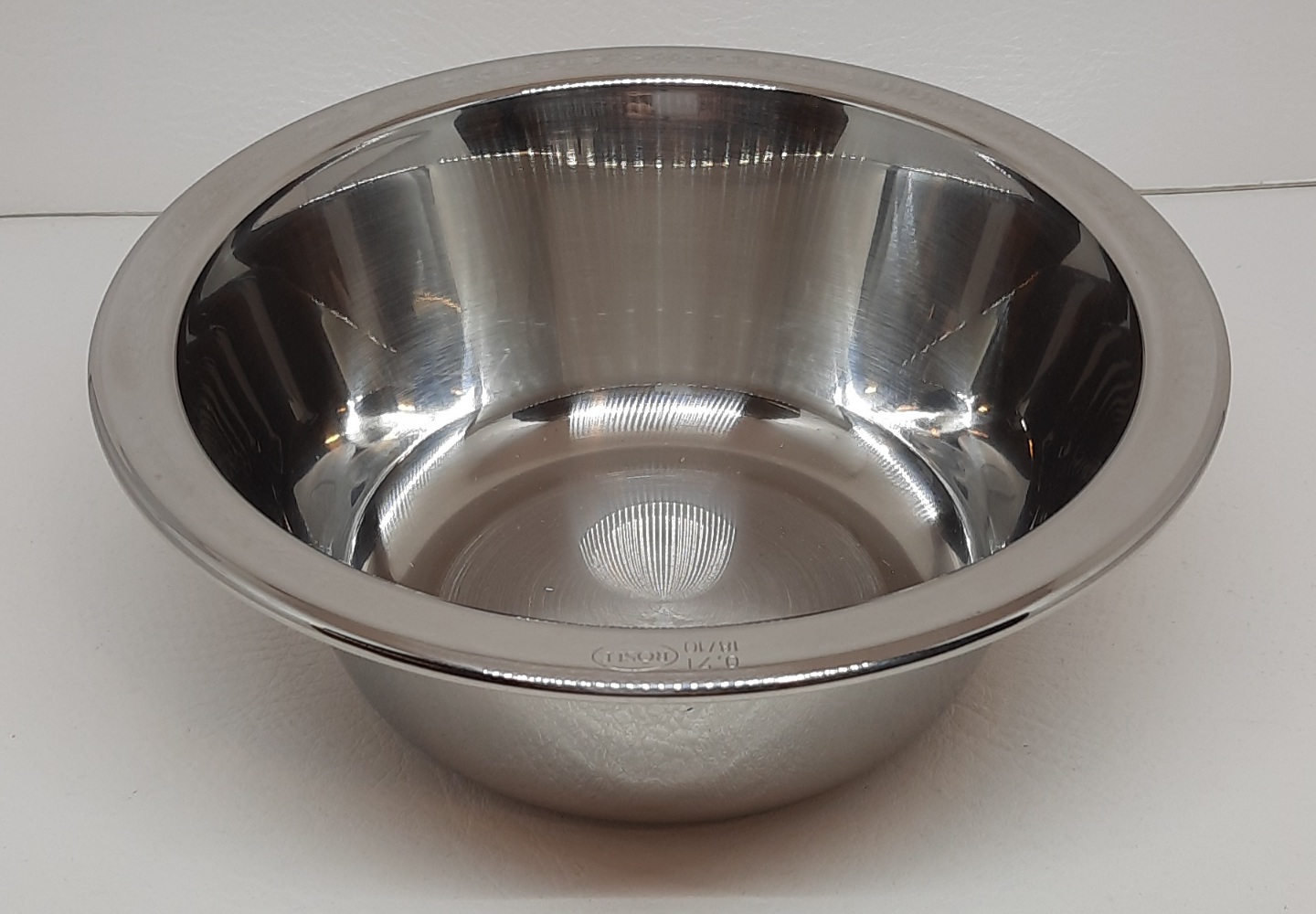 Schüssel konisch Ø 16 cm Edelstahl Arbeitsschüssel mit glattem Boden 