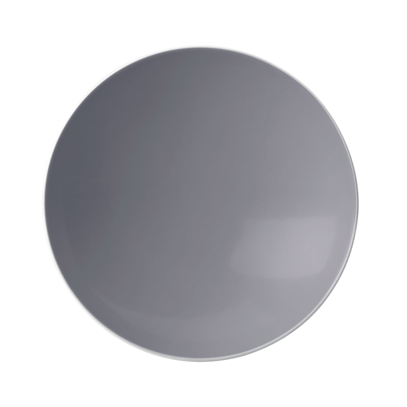 LIFE FASHION Suppenteller rund 20 cm elegant grey, Porzellan 