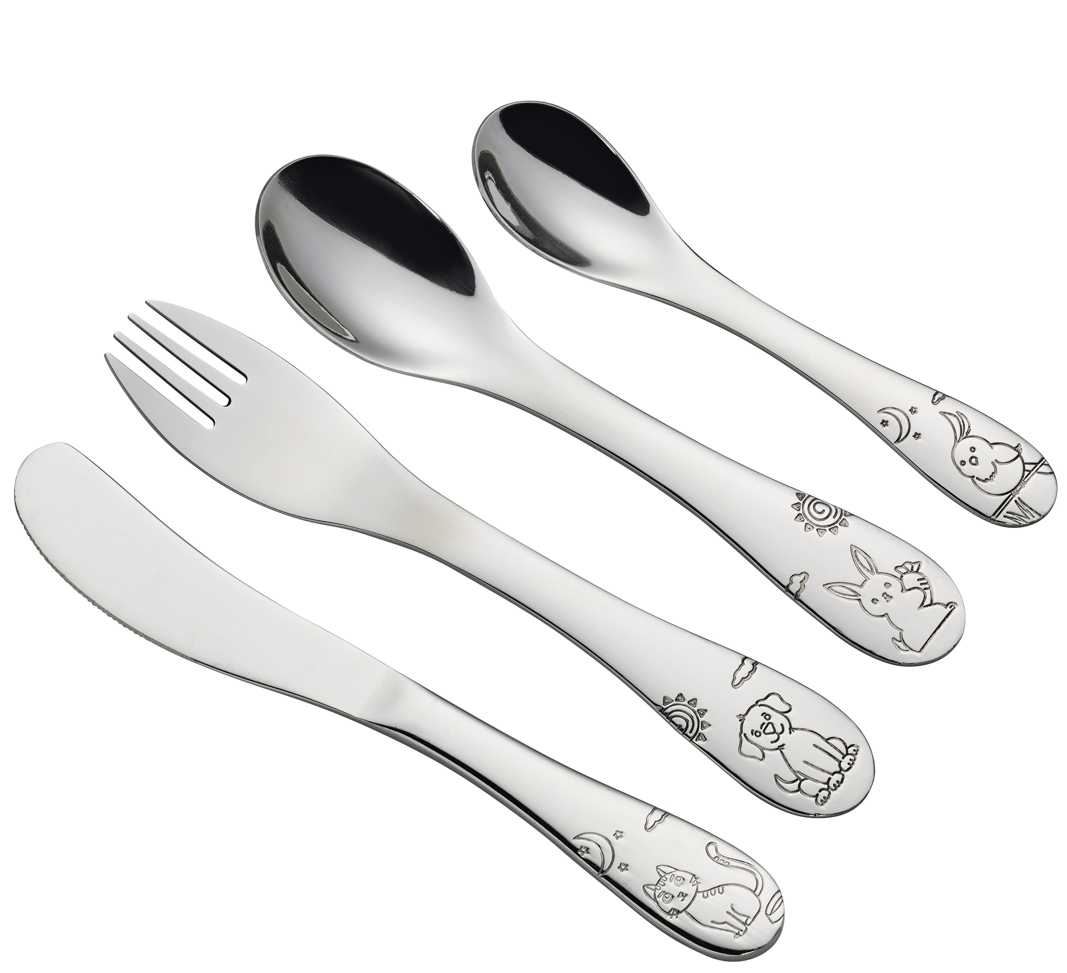 Kinderbesteck LITTLE FRIENDS 4-tlg. 