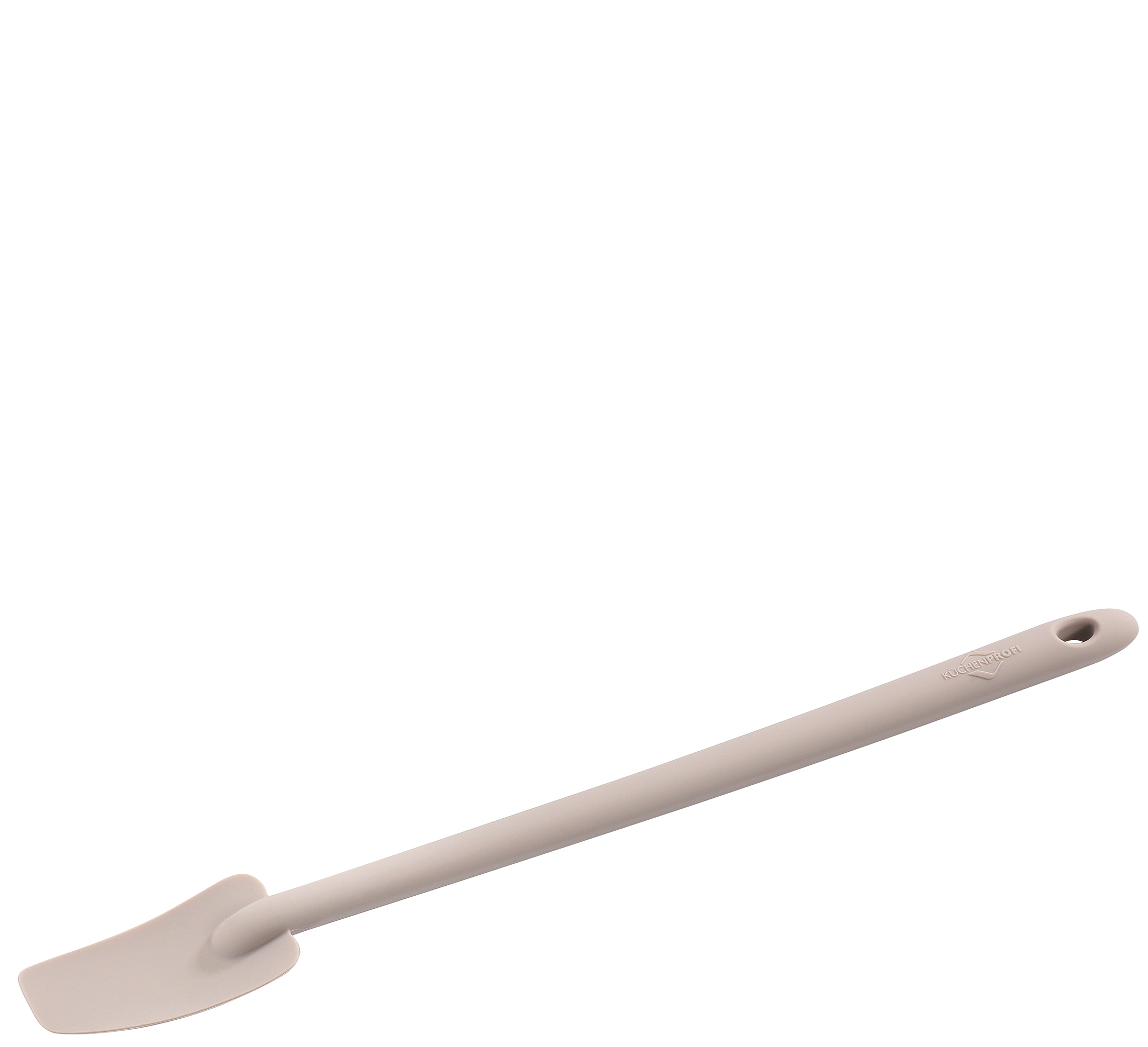 Restelöffel, hellgrau mit Stahlkern Silikon, hitzebeständig bis 270 Grad 