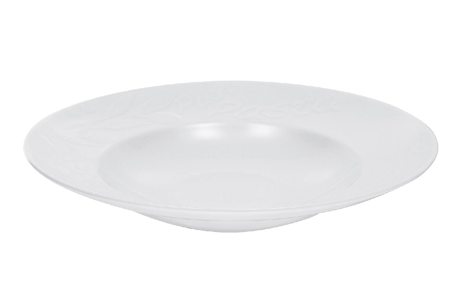 CREATABLE Pastateller Olive 30cm weiß  Porzellan, spülmaschinenfest, mikrowellengeeigent 