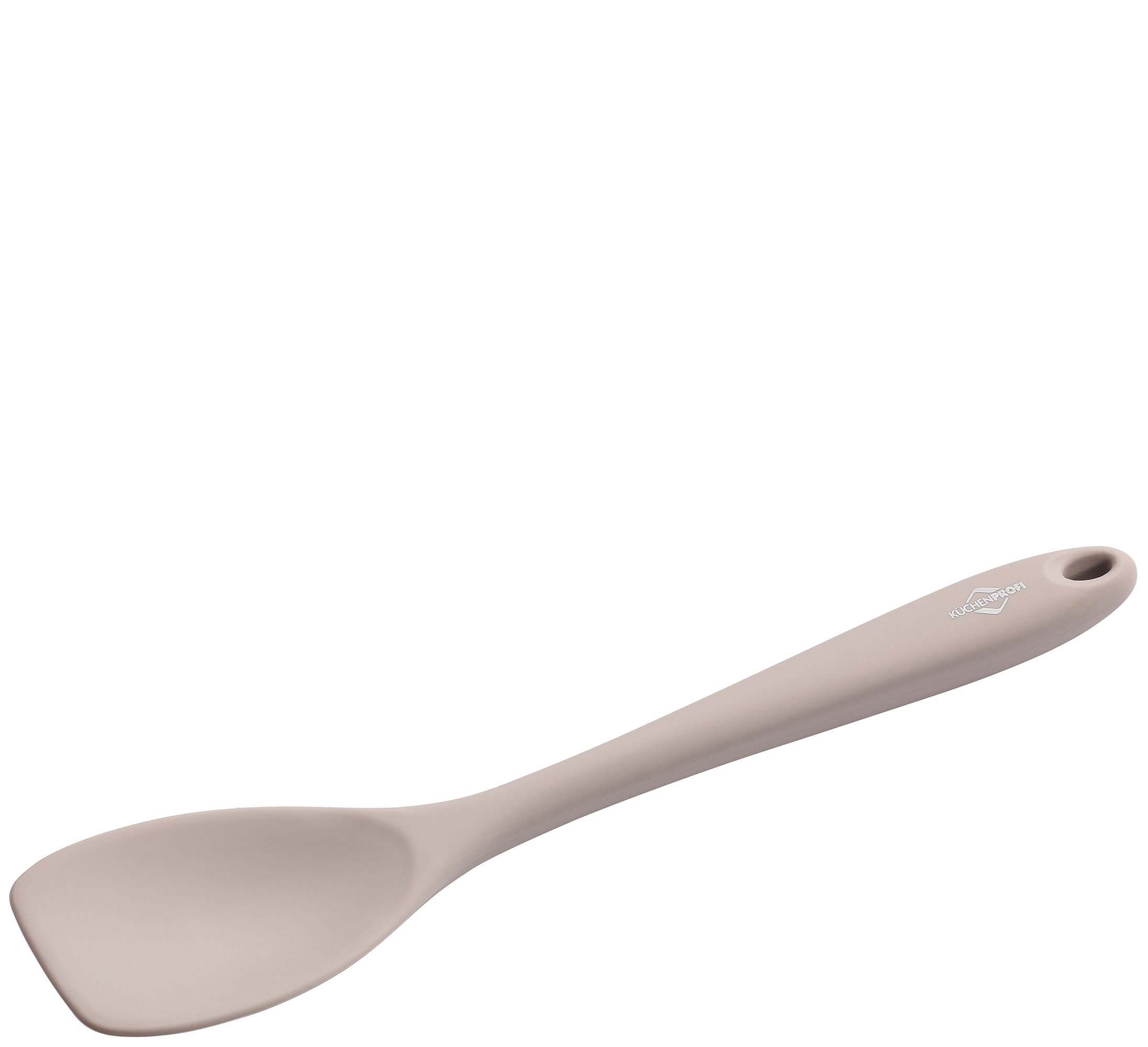 Universallöffel, hellgrau mit Stahlkern Silikon, hitzebeständig bis 270 Grad 