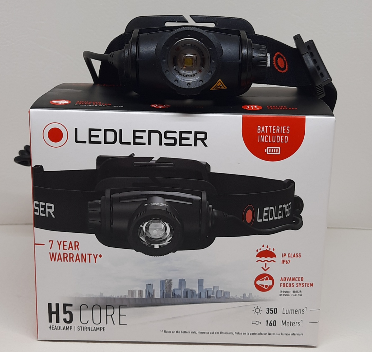 LedLenser H5Core Kopflampe Taschenlampe 2xAA 350 Lumen,160mtr. Wasserfest