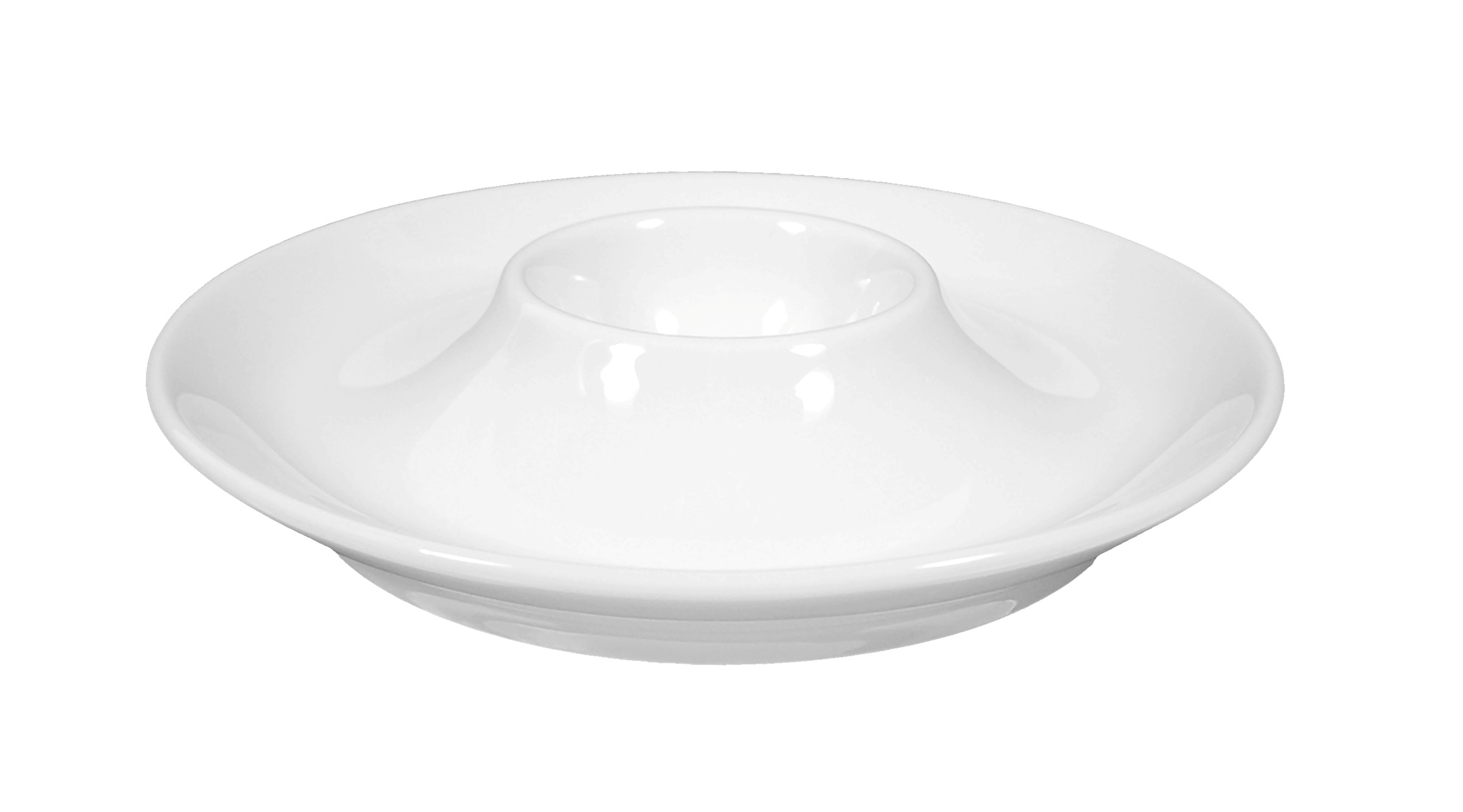 Rondo / Liane Eierbecher mit Ablage weiß Schlichte Eleganz und fein weißes Porzellan 