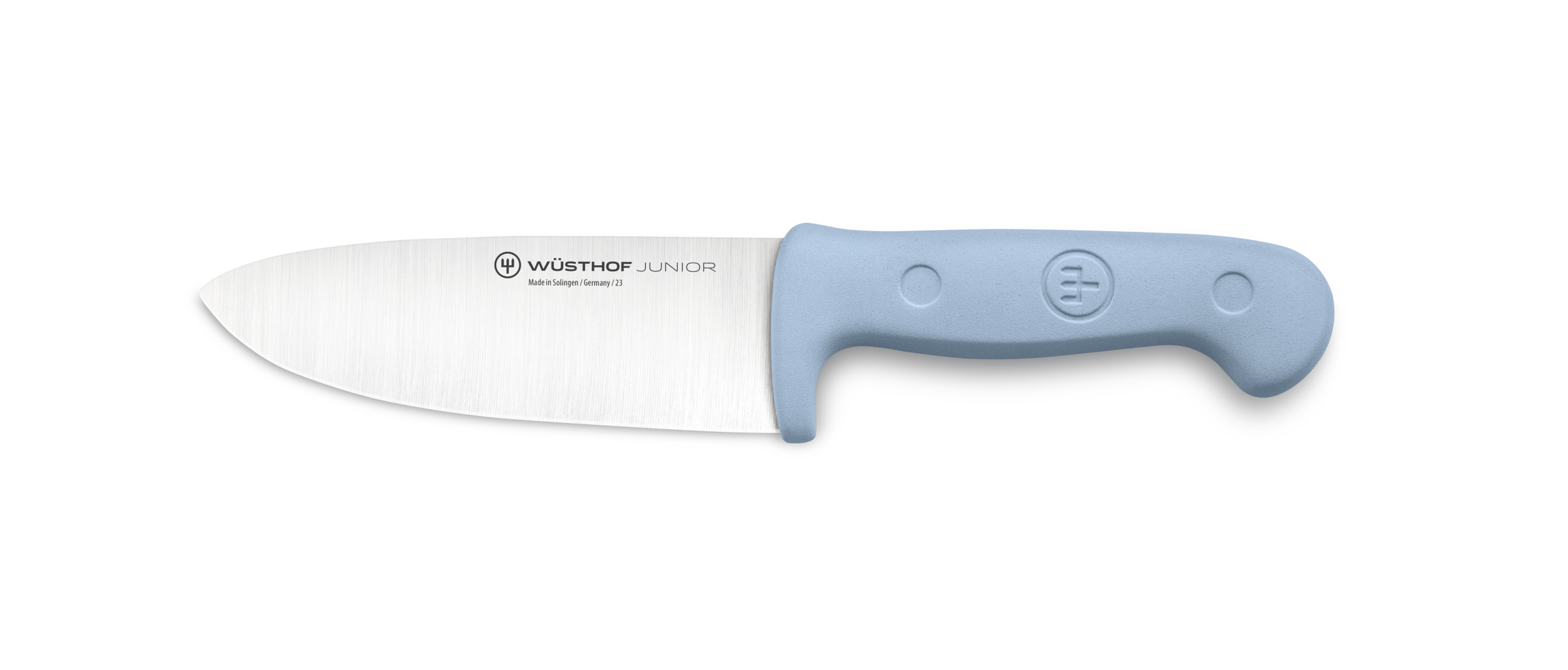 Kinderkochmesser 10cm blauer Griff