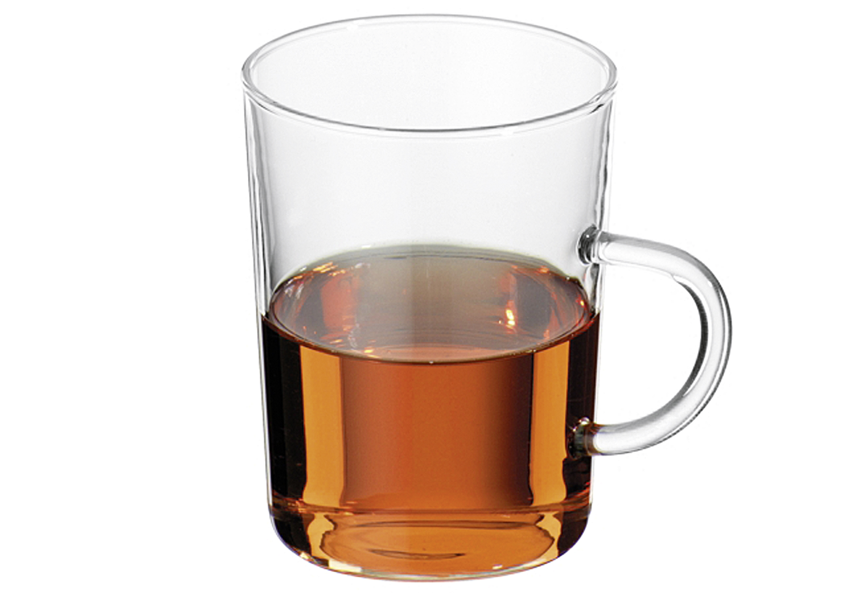 Teeglas mit Henkel Glas, konisch 200 ml