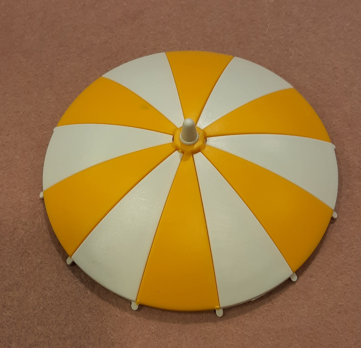 Trinkhalm Deckel gelb weiß passend für Gläser bis  zu Ø 11,5 cm 