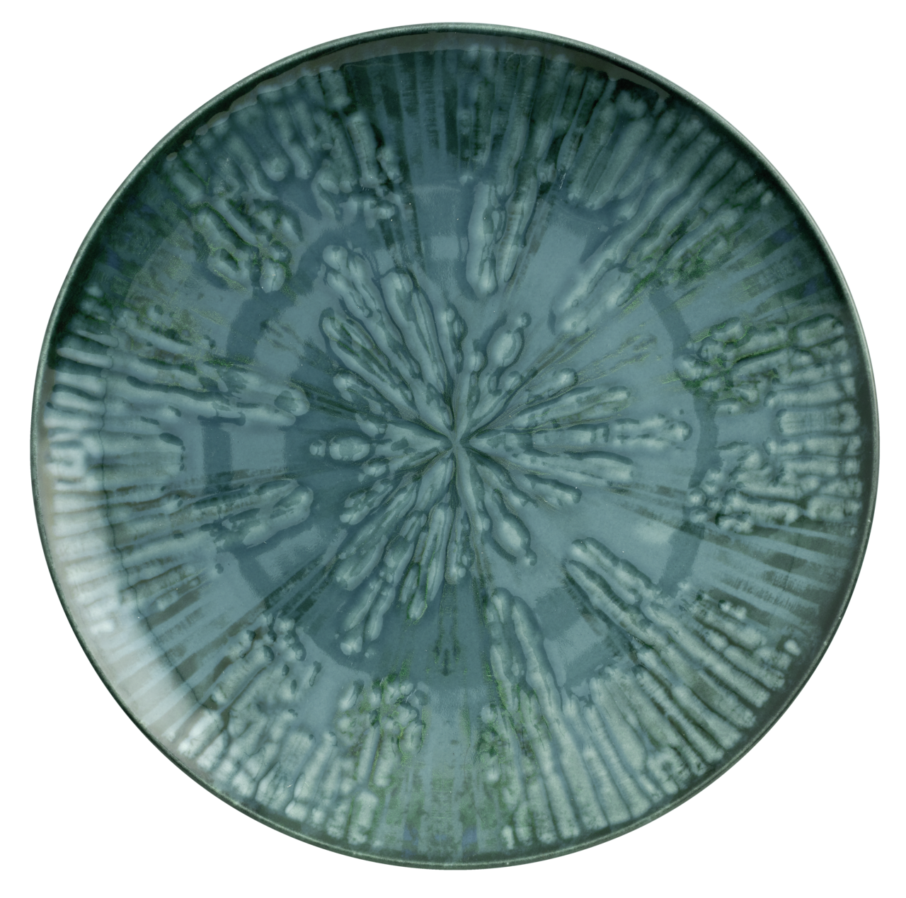 Teller flach 28cm, FUSION BLUE Arthur Krupp, Porzellan 