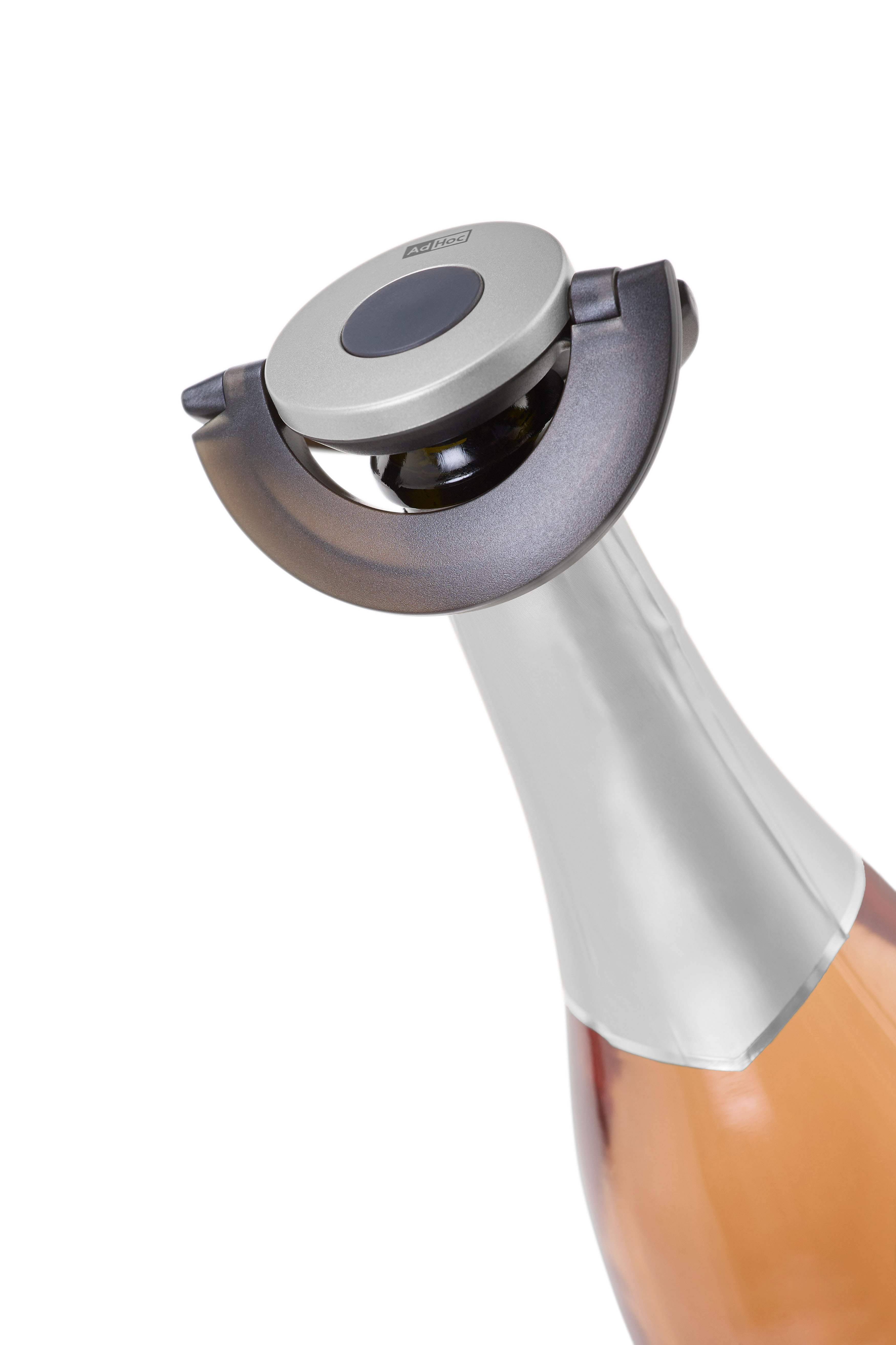 Sekt- / Champagnerverschluss Gusto, black&silver 