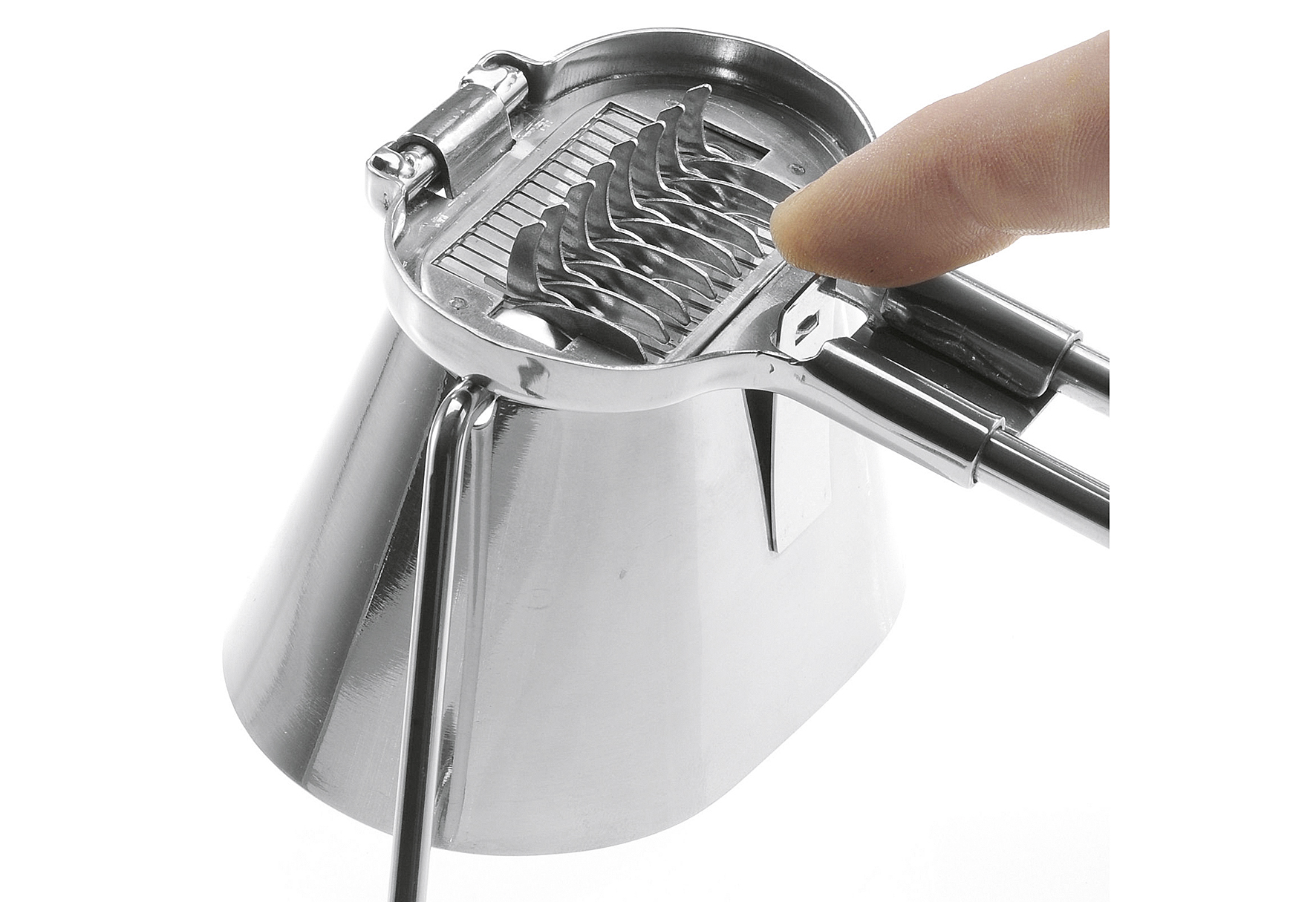 Kräutermühle Exklusiv scharfe Edelstahlzähne ziehen die Kräuter in das