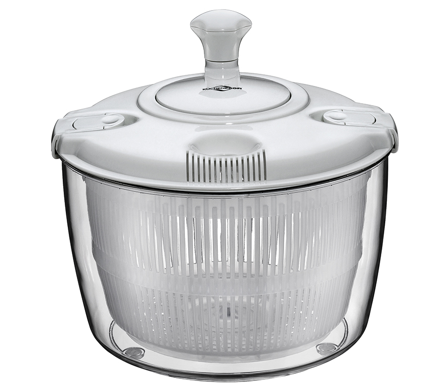 Salatschleuder GRANDE 6,0l schnell und effektiv ,auch für Beeren und Kräuter 