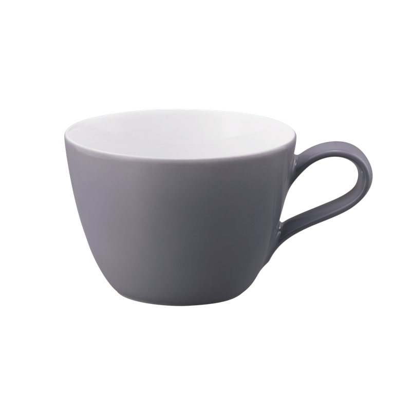 LIFE FASHION Kaffeeobertasse 0,24 l elegant grey, Porzellan