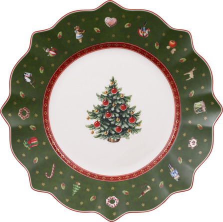 Toy's Delight Frühstücksteller 24cm grün Porzellan