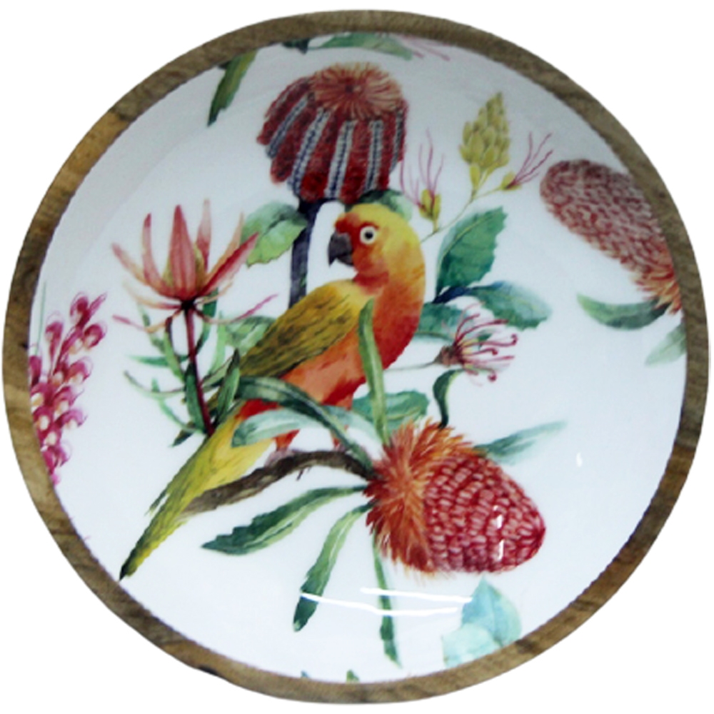 Salatschale 35cm NEW PARROT Mangoholz für kalte Lebensmittel zugelassen 