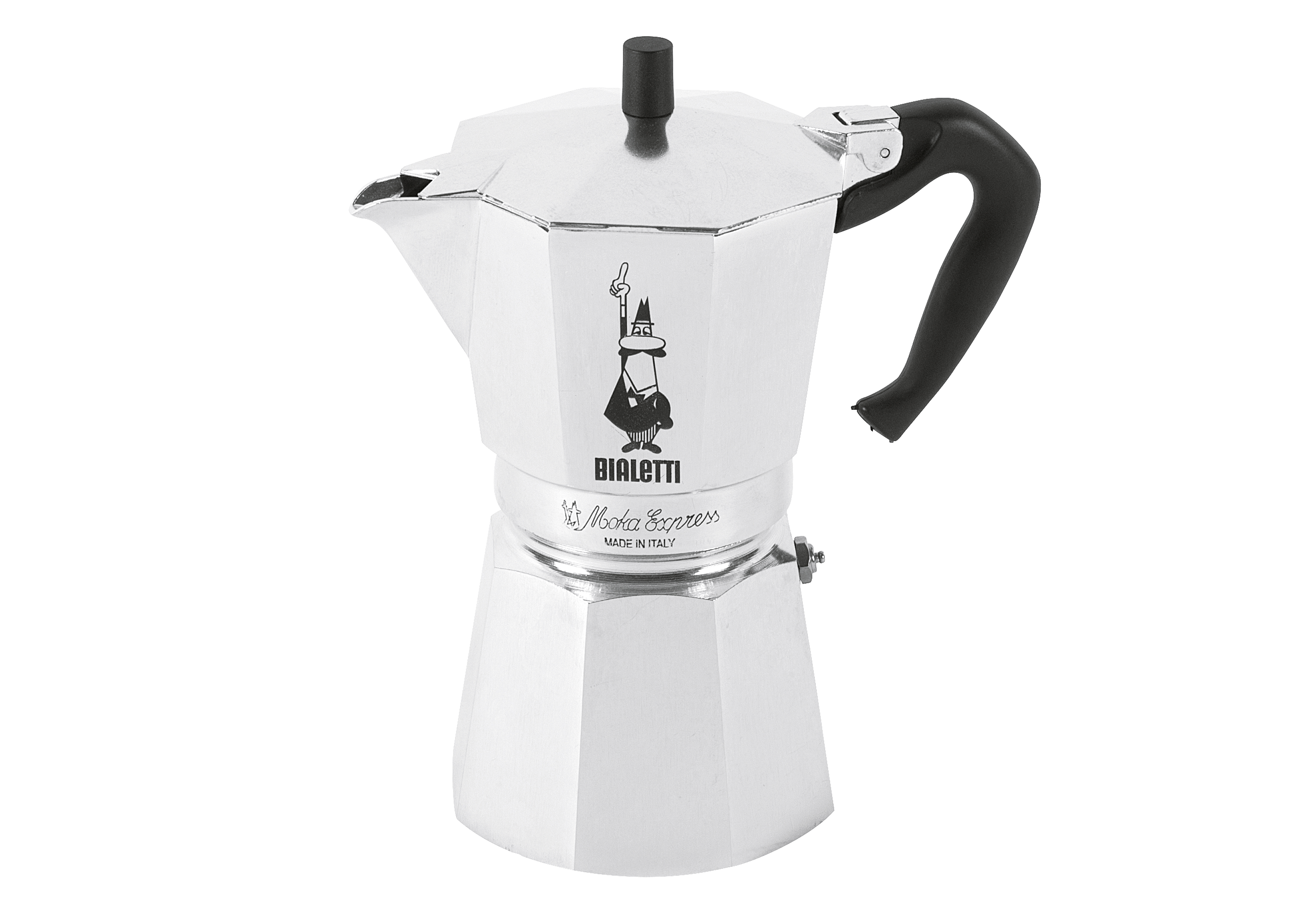 Bialetti Espressobereiter Moka Express 6 Tassen  Ø 9,5 cm, H 21 cm 