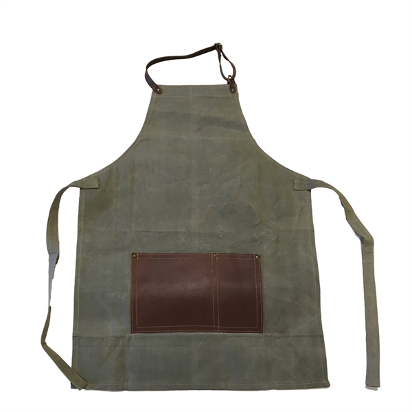 Schürze Für Kinder aus schwerem Canvas mit Taschen und Handtuchriemen aus Leder Gute Qualität 