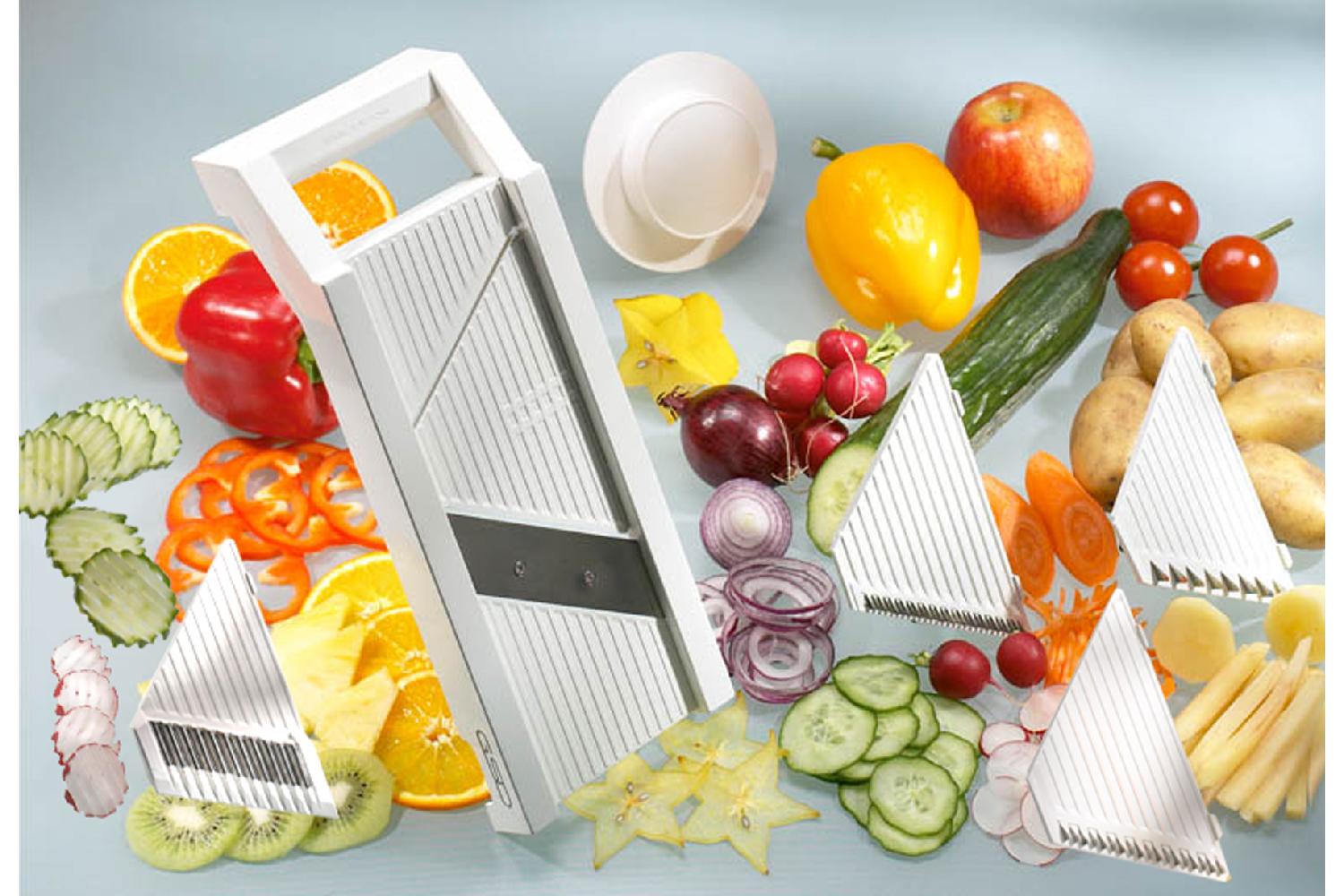 Universal-Gemüsehobel f. Gurken, Kartoffeln, Kohl, Käse usw., für Pommes