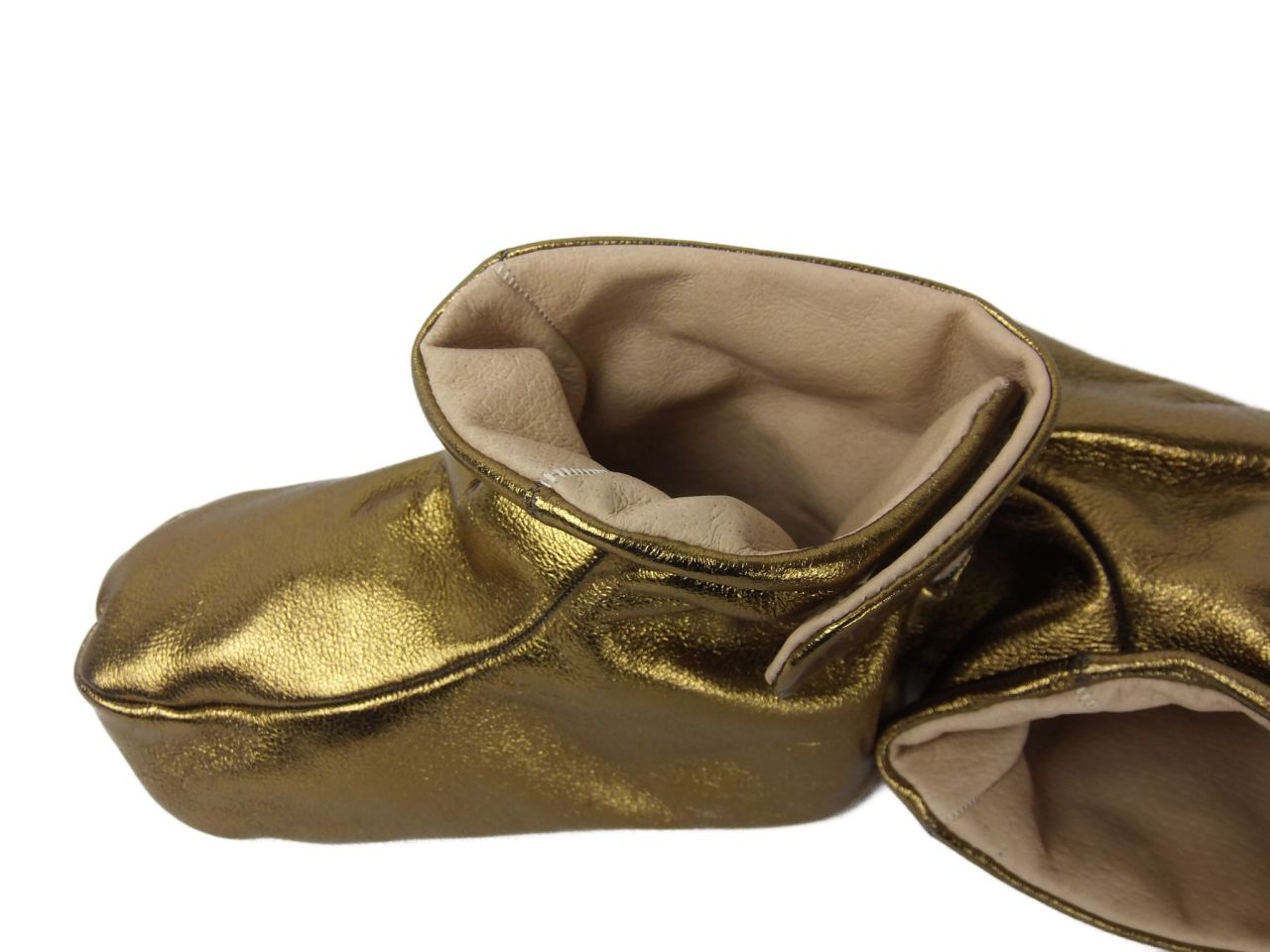 Kleinkind Schuhchen aus Leder Gold