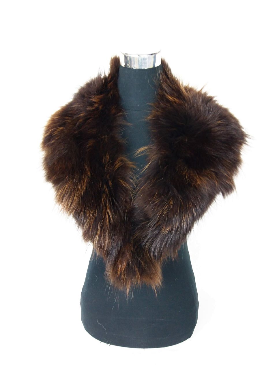 Pelz Schalkragen, Raccoonpelz Blau