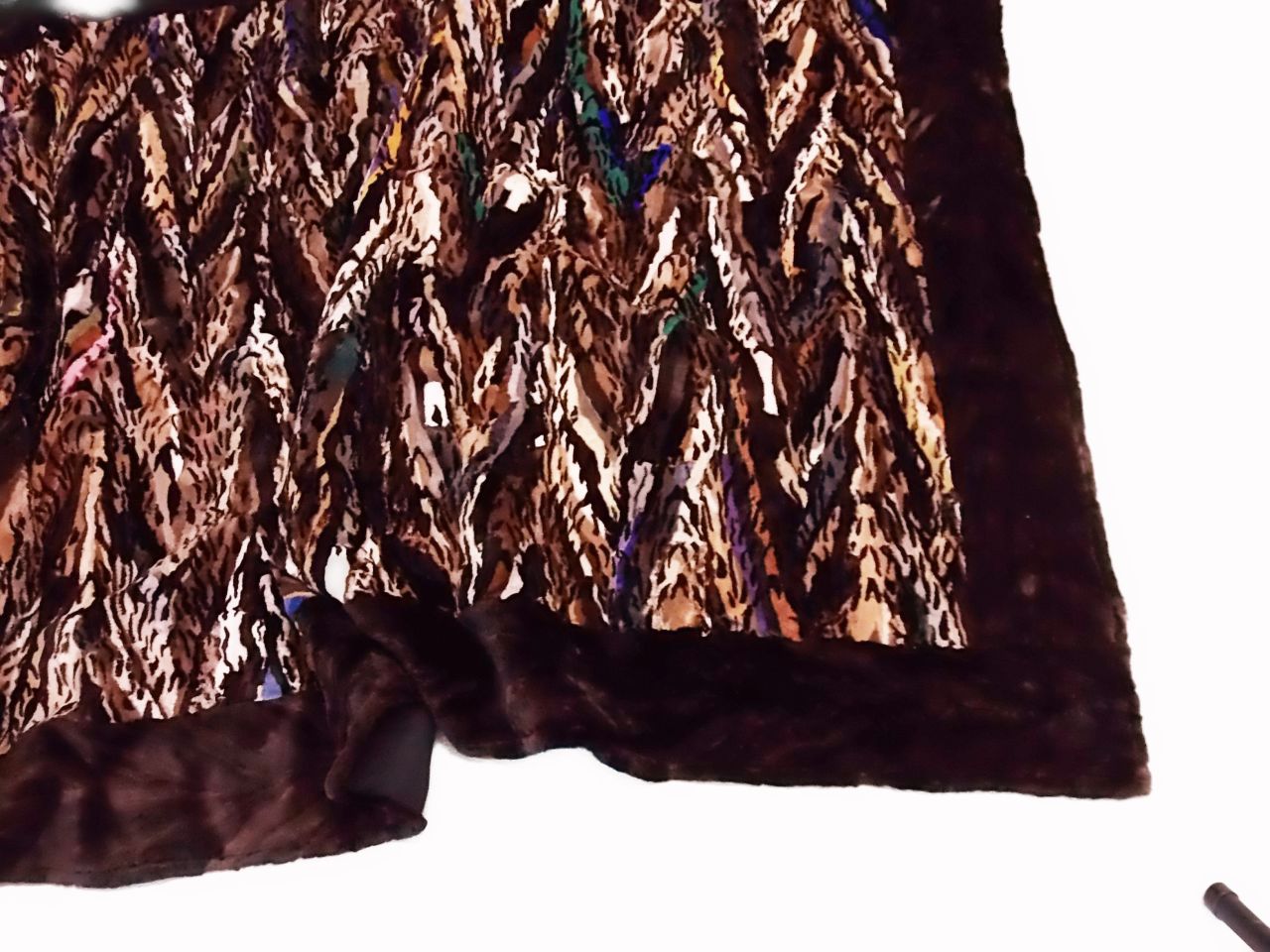 Decke aus geschorenen Nerzseiten, Braun 