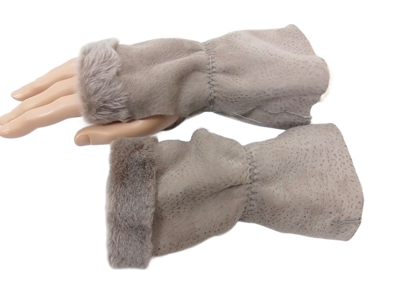 Stulpen aus Lammfell, Gr.S Braun