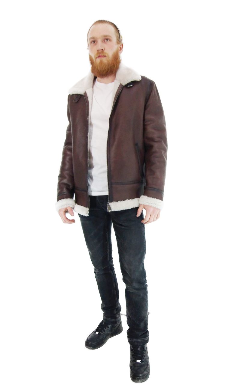 Herren Lammfelljacke -Pilot- Gr.50 50