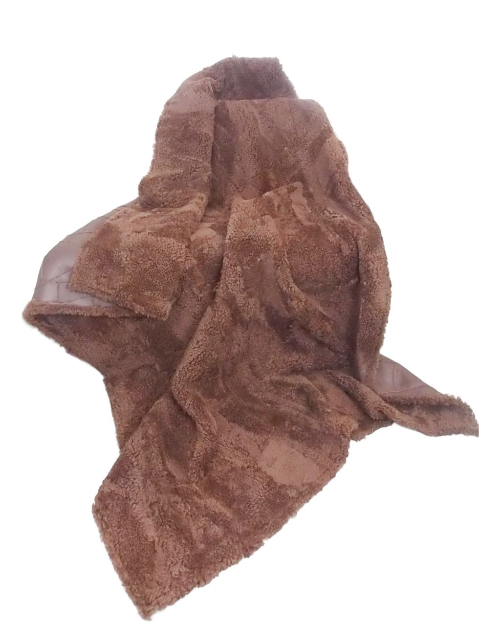 Lammfelldecke Mokkabraun 140 mal 200cm 140 x 200cm