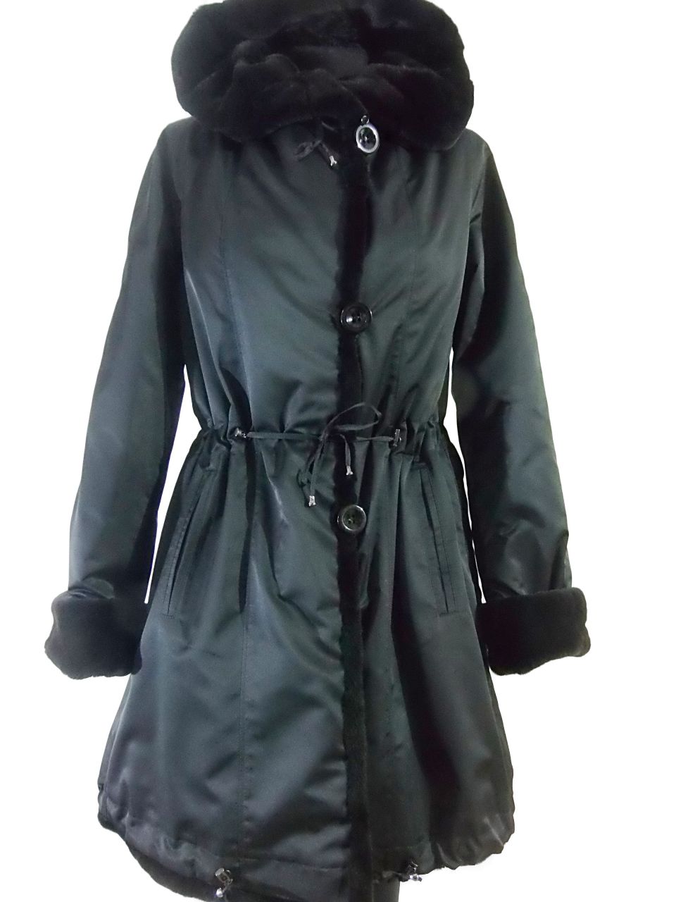 Damen Parka mit Nerz gefüttert 40