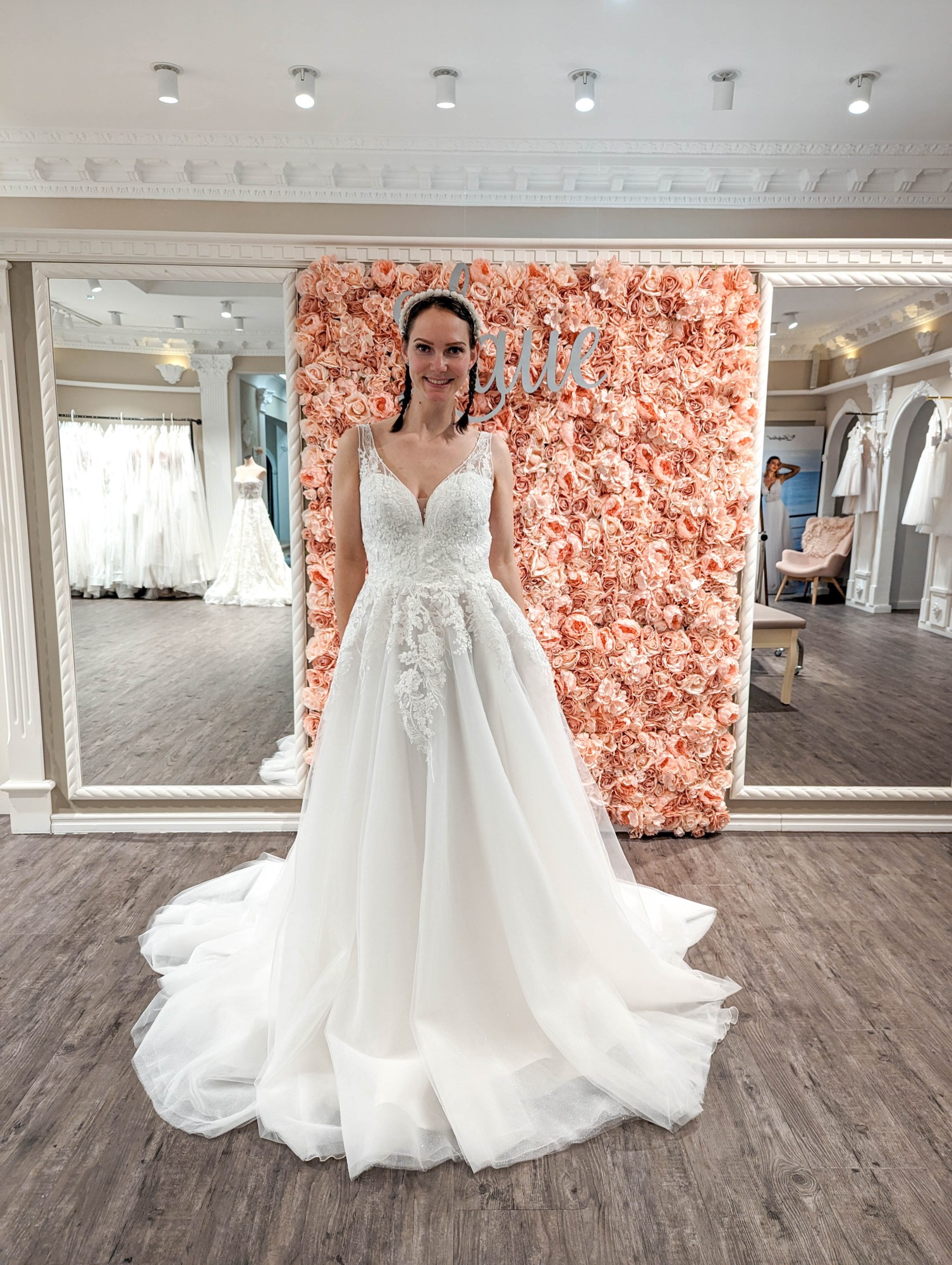 Laue Collection Brautkleid 'Anna' - ivory - 50