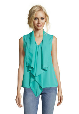 Betty Barclay Bluse Kurz ohne Arm - blau - 48