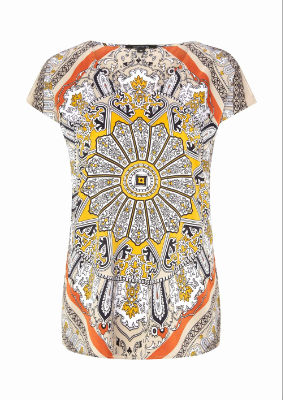 comma Bluse kurzarm - multicolour - 46