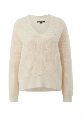 comma Pullover langarm - beige - 46