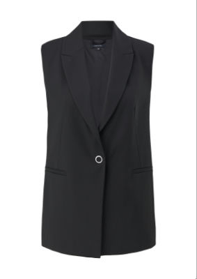 comma Weste ärmellos - schwarz - 46