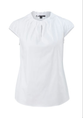 comma Bluse kurzarm - weiß - 44