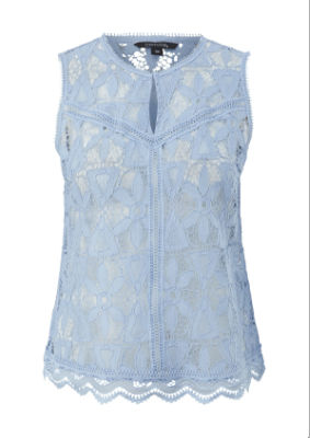 comma Bluse ärmellos - hellblau - 46