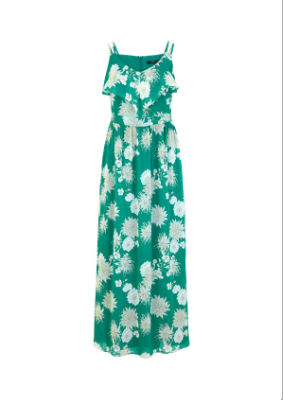 comma KLEID LANG - grün - 46